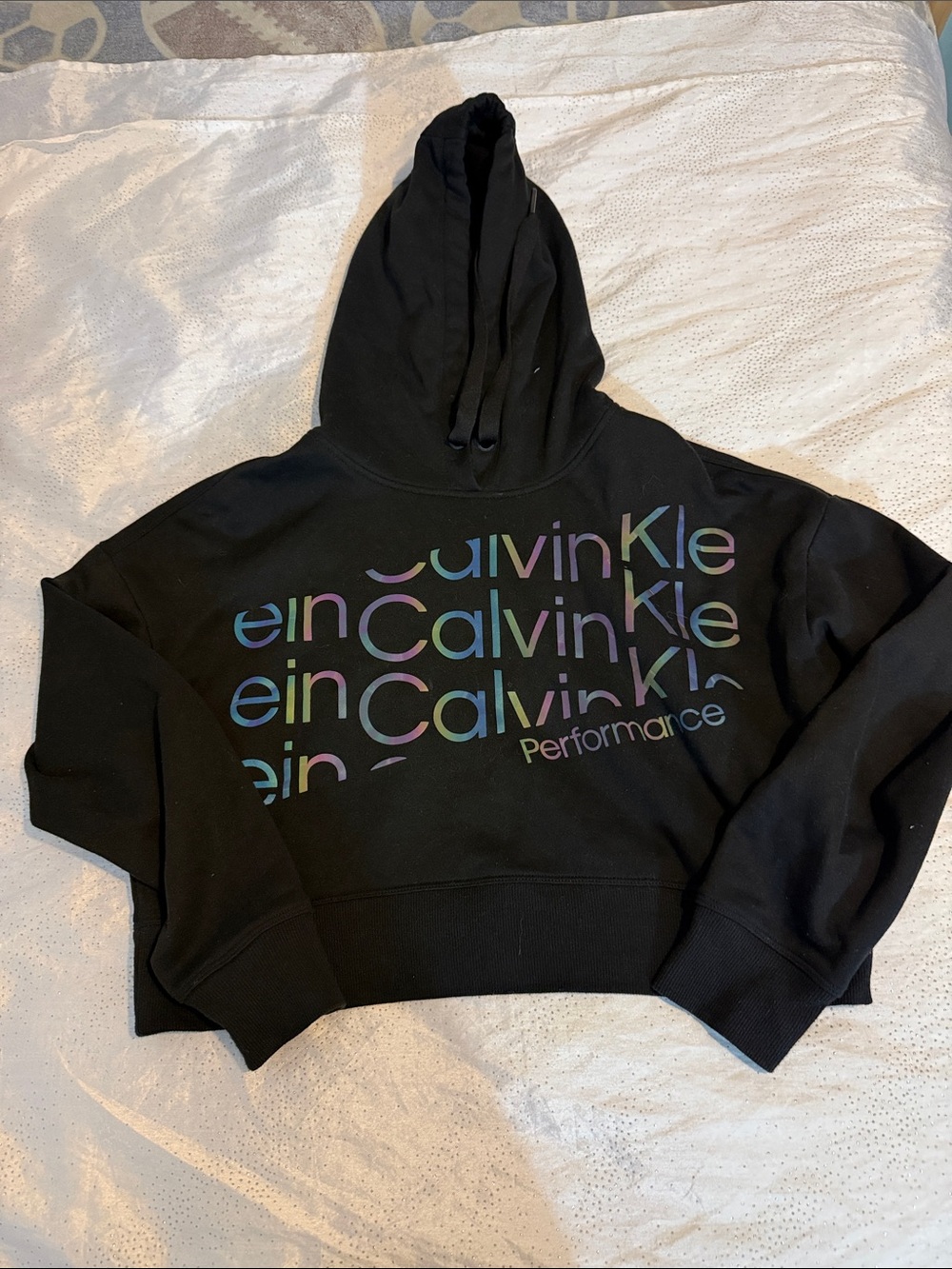 Calvin Klein Performance Black Logo Hoodie size S